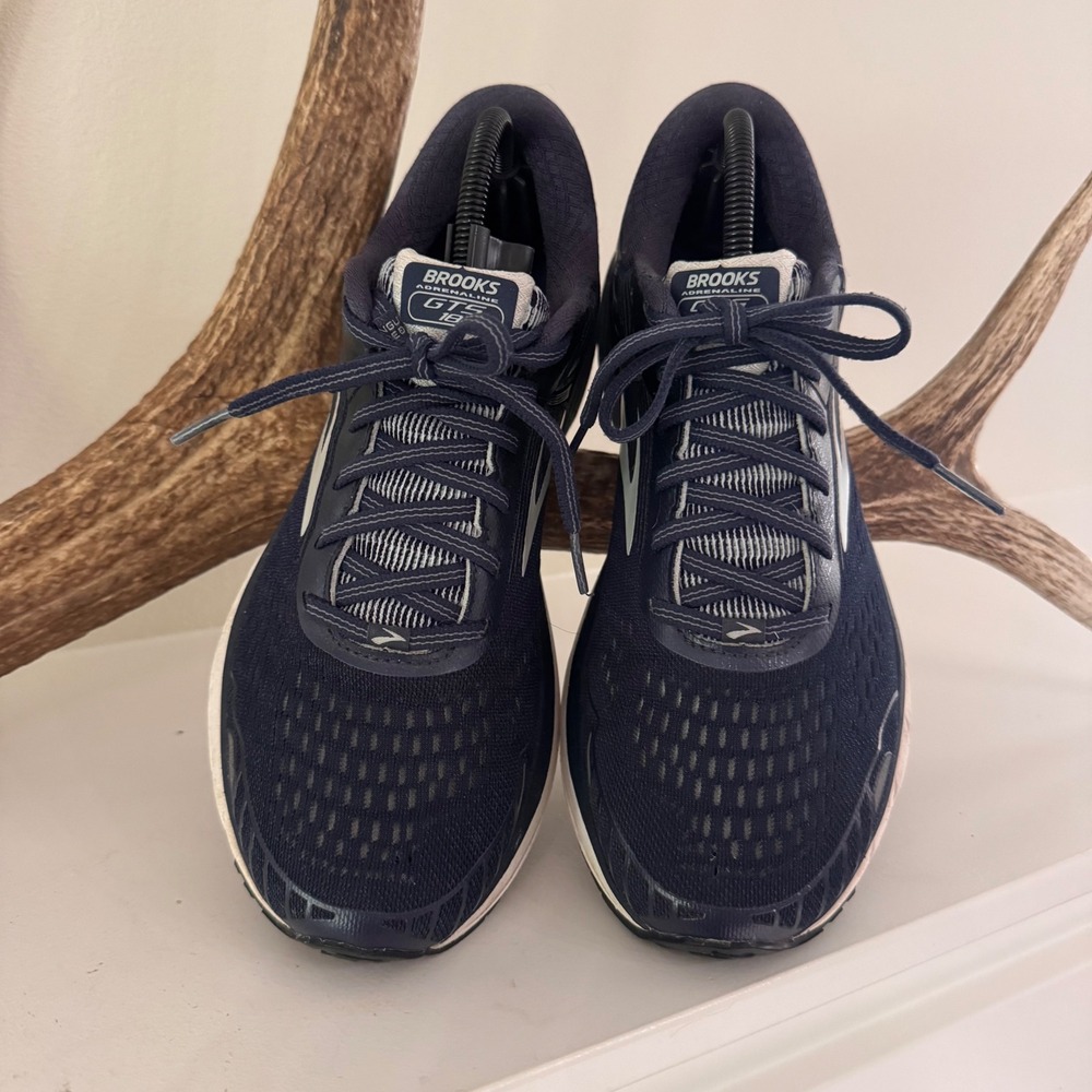 Brooks Adrenaline GTS 18 Mens Running Shoes Navy Blue 1102711D438 Size 10